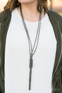 Boom Boom Knock You Out! - Black Necklace - Jaime G's $5 Accessories