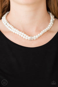 Put On Your Party Dress - White Necklace Paparazzi 