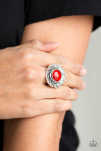 Load image into Gallery viewer, Gardenia Glow - Red Ring - Jaime G&#39;s $5 Accessories