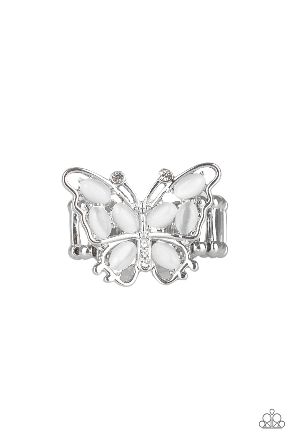 Flutter Flair - White Ring - Jaime G's $5 Accessories