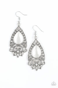 Majestically Malibu - White Earrings - Jaime G's $5 Accessories