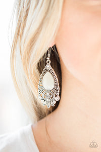 Majestically Malibu - White Earrings - Jaime G's $5 Accessories