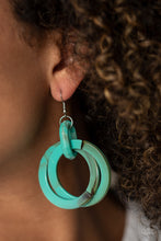 Load image into Gallery viewer, Retro Riviera - Blue Earrings - Jaime G&#39;s $5 Accessories