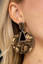 Load image into Gallery viewer, Let HEIR Rip! - Brown Earrings - Jaime G&#39;s $5 Accessories