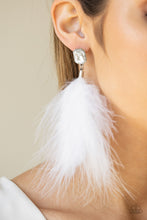 Load image into Gallery viewer, The SHOWGIRL Must Go On! - White Earrings - Jaime G&#39;s $5 Accessories