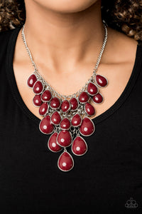 Shop Til You TEARDROP - Red Necklace - Jaime G's $5 Accessories