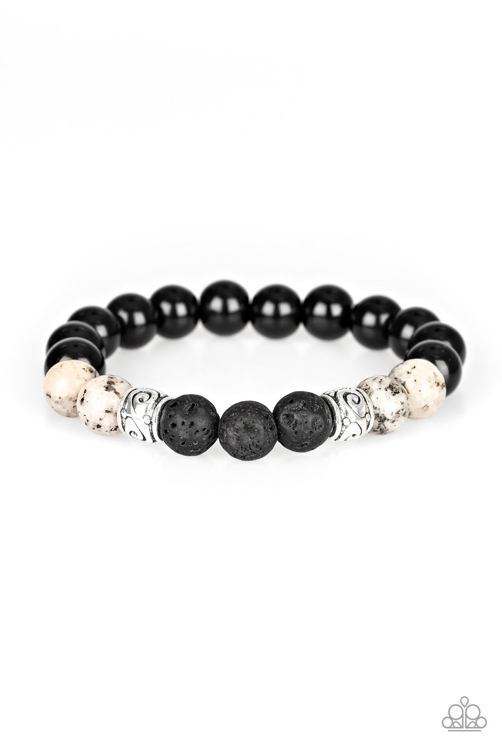 Mantra - White Bracelet Paparazzi