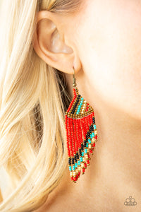 Bodaciously Bohemian - Red Earrings Paparazzi - Jaime G's $5 Accessories