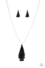 Load image into Gallery viewer, Triple The Tassel - Black Necklace - Jaime G&#39;s $5 Accessories