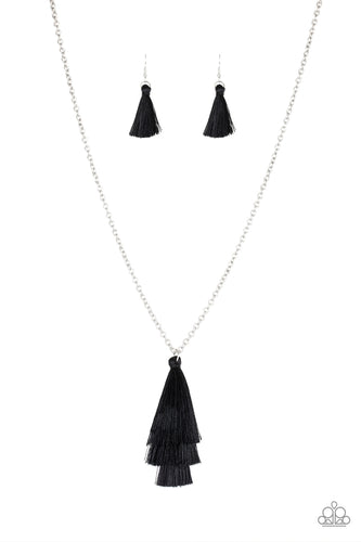 Triple The Tassel - Black Necklace - Jaime G's $5 Accessories