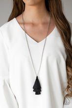 Load image into Gallery viewer, Triple The Tassel - Black Necklace - Jaime G&#39;s $5 Accessories