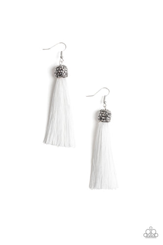 Make Room For Plume - White Earrings - Jaime G's $5 Accessories