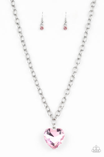 Flirtatiously Flashy - Pink Necklace - Jaime G's $5 Accessories