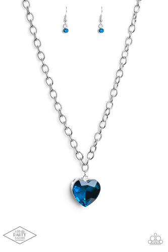 Flirtatiously Flashy - Blue Necklace Paparazzi 