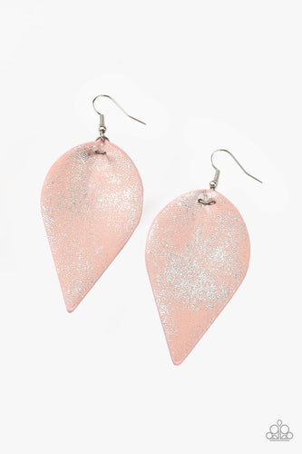 Enchanted Shimmer - Pink Earrings Paparazzi