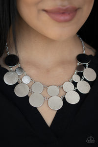 Stop and Reflect - Silver Necklace Paparazzi 