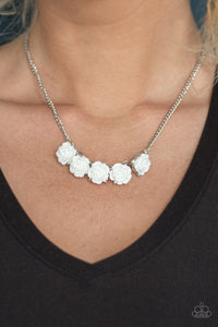 Garden Party Posh - White Necklace Paparazzi