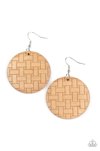 Natural Novelty - Brown Earrings Paparazzi 