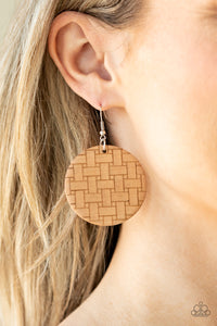 Natural Novelty - Brown Earrings Paparazzi 