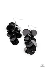 Load image into Gallery viewer, Now You SEQUIN It - Black Earrings Paparazzi 