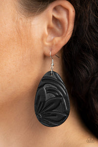 Garden Therapy - Black Earrings Paparazzi 