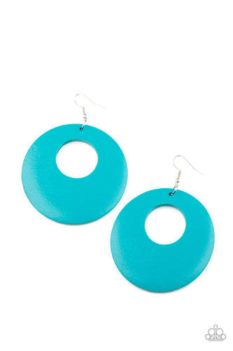    Island Hop - Blue Earrings Paparazzi 