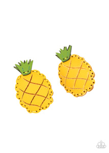 PINEAPPLE Of My Eye - Yellow Hair Clip Paparazzi 