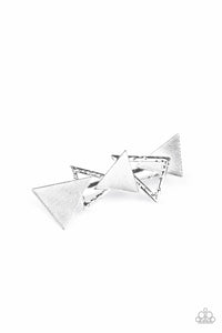 Know All The TRIANGLES - Silver Hair Clip Paparazzi 