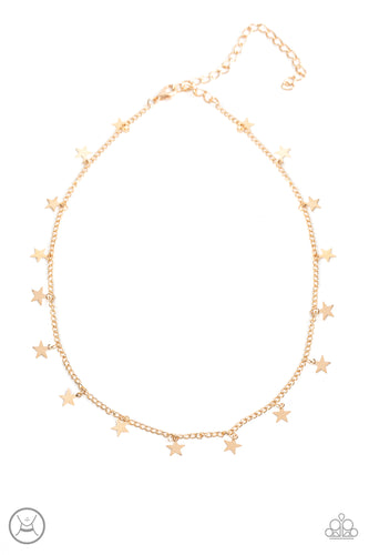 Starry Skies - Gold Necklace Paparazzi