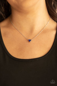 Downright Dainty - Blue Necklace Paparazzi 