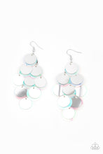 Load image into Gallery viewer, Sequin Seeker - Silver Earrings Paparazzi 