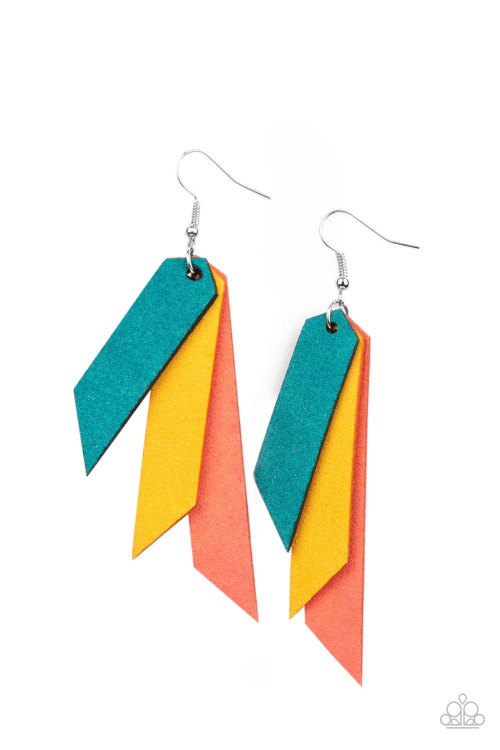 Suede Shade - Mult Earrings Paparazzi