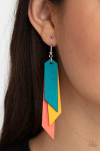 Suede Shade - Mult Earrings Paparazzi