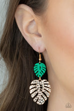 Load image into Gallery viewer, Palm Tree Cabana - Green Earrings Paparazzi 