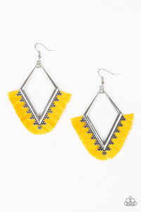 When In Peru - Yellow Earrings - Jaime G's $5 Accessories