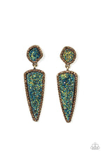 Load image into Gallery viewer, Druzy Desire - Brass Earrings