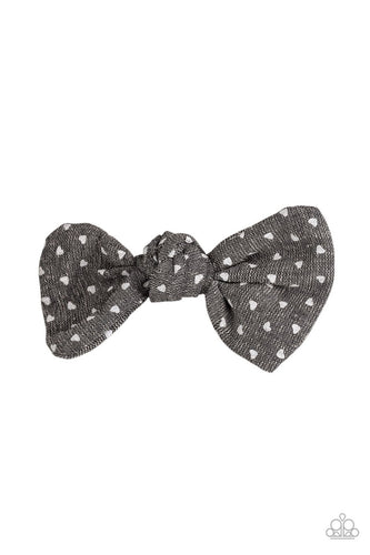 Bow A Kiss- Black Hair Clip - Jaime G's $5 Accessories